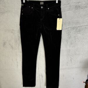 S Citizens of Humanity Pants Womens 28 Black Ava Low Rise Straight Leg‎ Corduroy